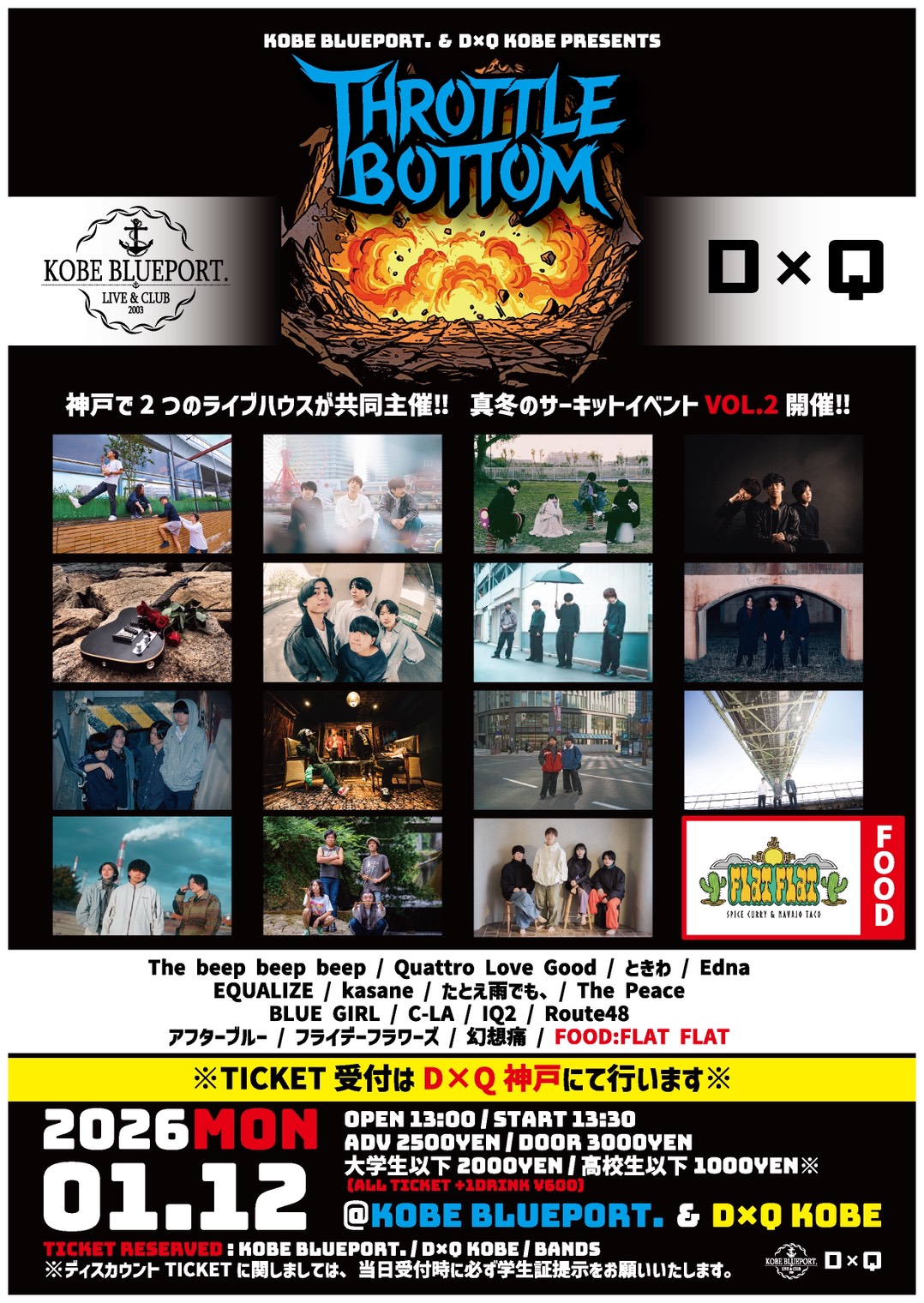 BLUE PORT. ＆ D×Q presents「Throttle Bottom vol.2」